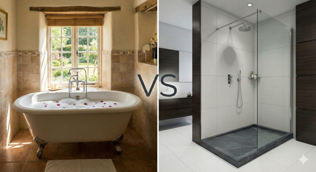 bañera vs ducha
